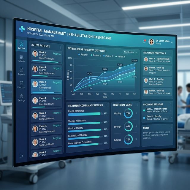 Dashboard quản trị bệnh viện - Hopita